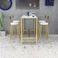 Glam Pub Table Set 1/3/5 Pieces Faux Marble Bar Table with Stools Clearhalo 'Bar Furniture' 'furn' 'furn_home_bar_bar_sets' 'Furniture' 'Home Bars & Bar Sets' 'home_bar_bar_sets' 'Kitchen & Dining Furniture' 1200x1200_623cd413-59cd-4ca1-81b7-caddc5c7357b