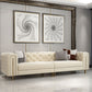 29.53"High Classic Glam Tuxedo Arm Sofa with Tufted Split-Back, Beige Clearhalo 'furn' 'furn_sofas' 'Furniture' 'furniture_sofas' 'kitchen' 'kitchen_sofas' 'Living Room Furniture' 'Sofa' 'sofas' 1200x1200_62407915-0969-490c-9414-57da9eee51b4