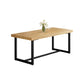 Modern Dining Set 1/2/5 Pieces Rectangle Pine Wood Dining Table for Dining Room