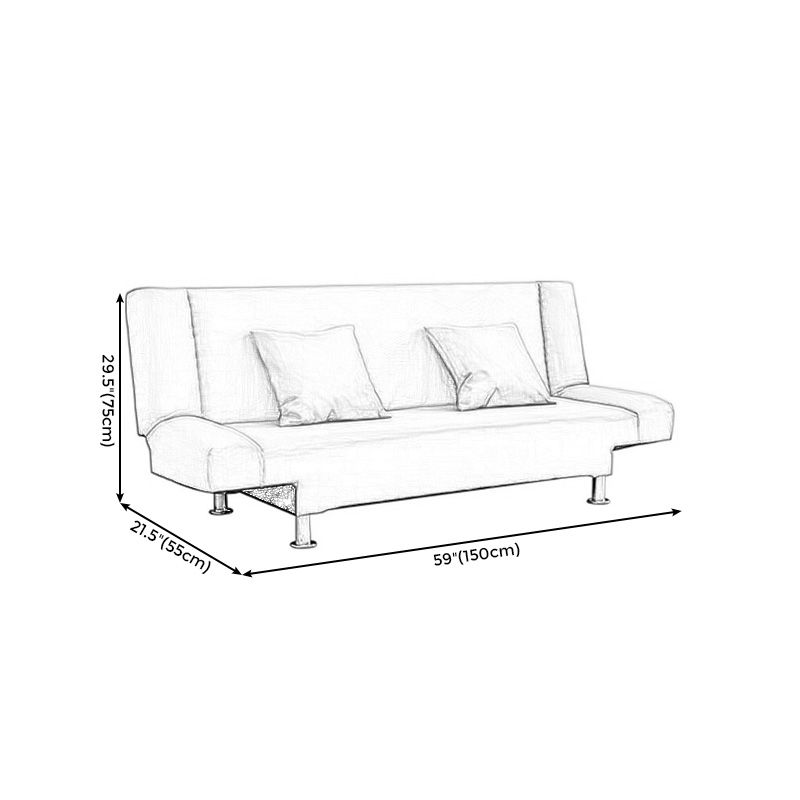 29.53" H Linen Armless Sofa with Tight Back Convertible Sofa for Living Room, Apartment Clearhalo 'furn' 'furn_sofas' 'Furniture' 'furniture_sofas' 'kitchen' 'kitchen_sofas' 'Living Room Furniture' 'Sofa' 'sofas' 1200x1200_624242fe-6f46-42a3-9b21-f075ac4f62f5
