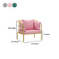 Golden Frame Pillow Back Sofa with Pillow Top Arm for Apartment