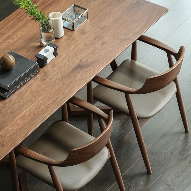 Modern Wood Dining Table Set 1/4/5 Pieces Dining Set for Kitchen Clearhalo 'Dining Room Sets' 'Dining Tables & Seating' 'dining_room_set' 'furn' 'furn_dining_room_set' 'Furniture' 'Kitchen & Dining Furniture' 1200x1200_62442c94-d54c-4f9f-bff8-50ca72d2d1ef