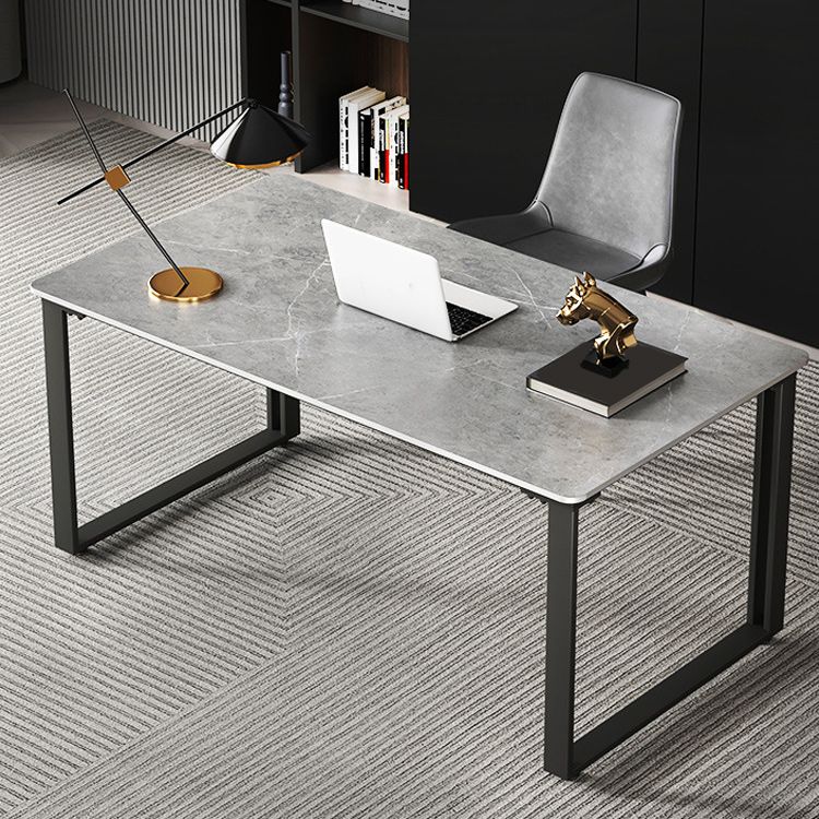 Escritorio de oficina rectangular de trineo