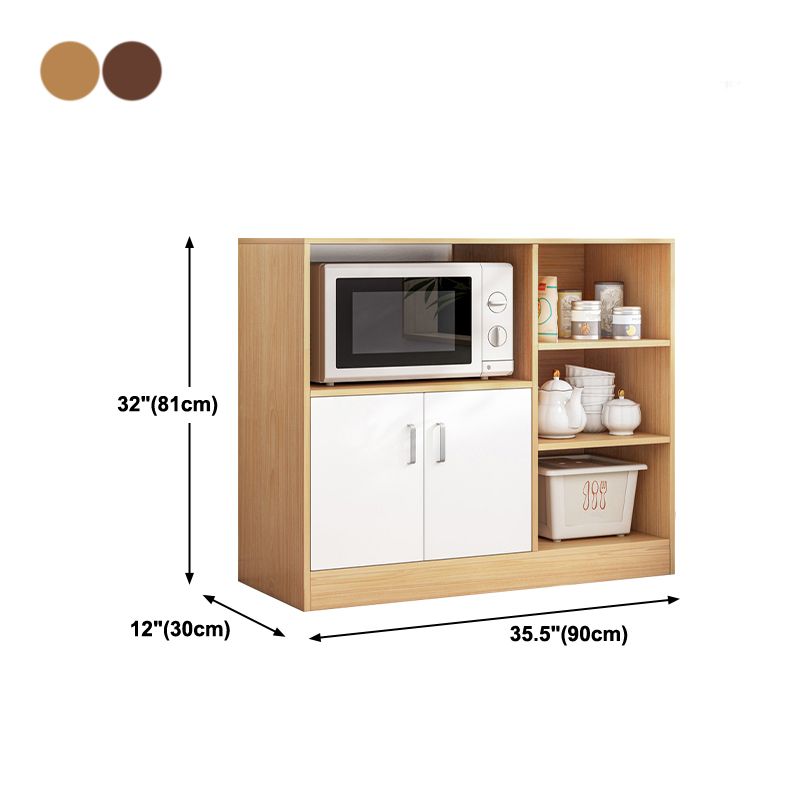 Sideboard di stoccaggio aperto moderno sideboard in legno ingegnerizzato per soggiorno