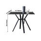 Square Shape Industrial Dining Table Black Fixed Table with Sintered Stone Clearhalo ' dining_table' 'Dining Tables & Seating' 'Dining Tables' 'furn' 'furn_dining_table' 'Furniture' 'furniture_dining_table' 'Kitchen & Dining Furniture' 'kitchen&dining_furn' 'kitchen' 'kitchen_dining_table' 1200x1200_6245ccac-8ae3-4c06-9c92-847e591db888