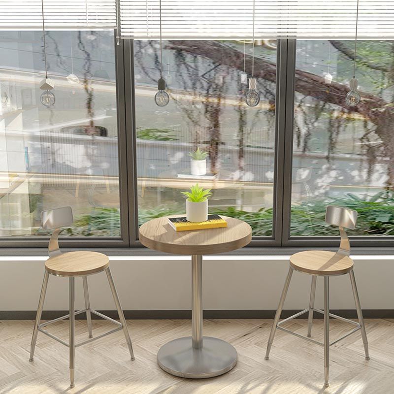 1/2/3/5 Pieces Stools Set Industrial Chrome Metal Pub Table Set for Small Places Clearhalo 'Bar Furniture' 'furn' 'furn_home_bar_bar_sets' 'Furniture' 'Home Bars & Bar Sets' 'home_bar_bar_sets' 'Kitchen & Dining Furniture' 1200x1200_62480b87-a1b3-4939-9187-7478757c37c2