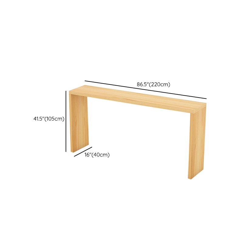 Moderne bar eettafel rechthoek houten framebalktafel voor keuken