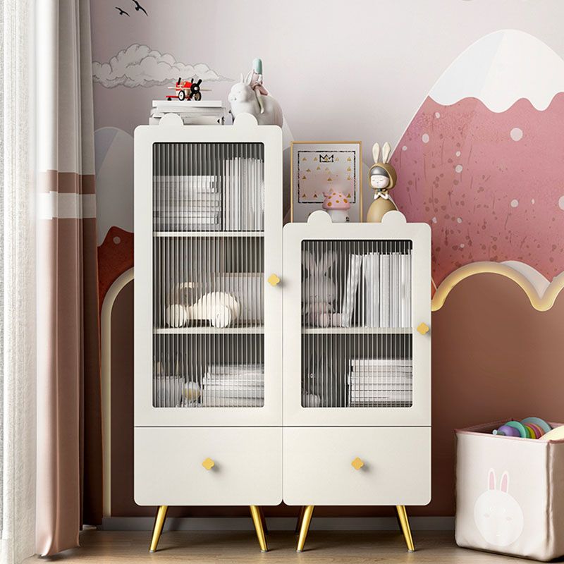 14" D Wooden Bookshelf Modern Closed Storage Bookcase with Drawer and Door Clearhalo 'Bookcases' 'furn' 'furn_bookcases' 'Furniture' 'Office Furniture' 1200x1200_6248ada5-7902-4f6d-8fe4-3a19870e942e