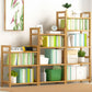 Etagere Contemporary Bookshelf Vertical Open Bamboo Shelf Bookcase for Home Clearhalo 'Bookcases' 'furn' 'furn_bookcases' 'Furniture' 'Office Furniture' 1200x1200_624947db-7e91-4ec9-9d1f-6e64655d8ca1