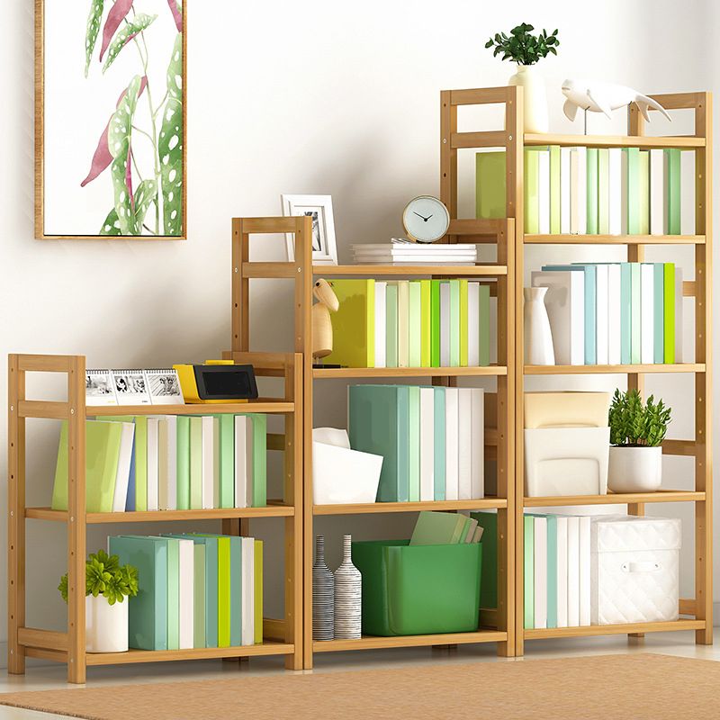 Etagere Contemporary Bookshelf Vertical Open Bamboo Shelf Bookcase for Home Clearhalo 'Bookcases' 'furn' 'furn_bookcases' 'Furniture' 'Office Furniture' 1200x1200_624947db-7e91-4ec9-9d1f-6e64655d8ca1
