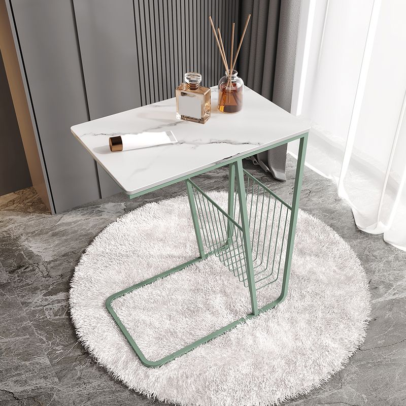 Mesa nocturna de almacenamiento industrial de hierro de 1Shelf de hierro, 24 "de alto