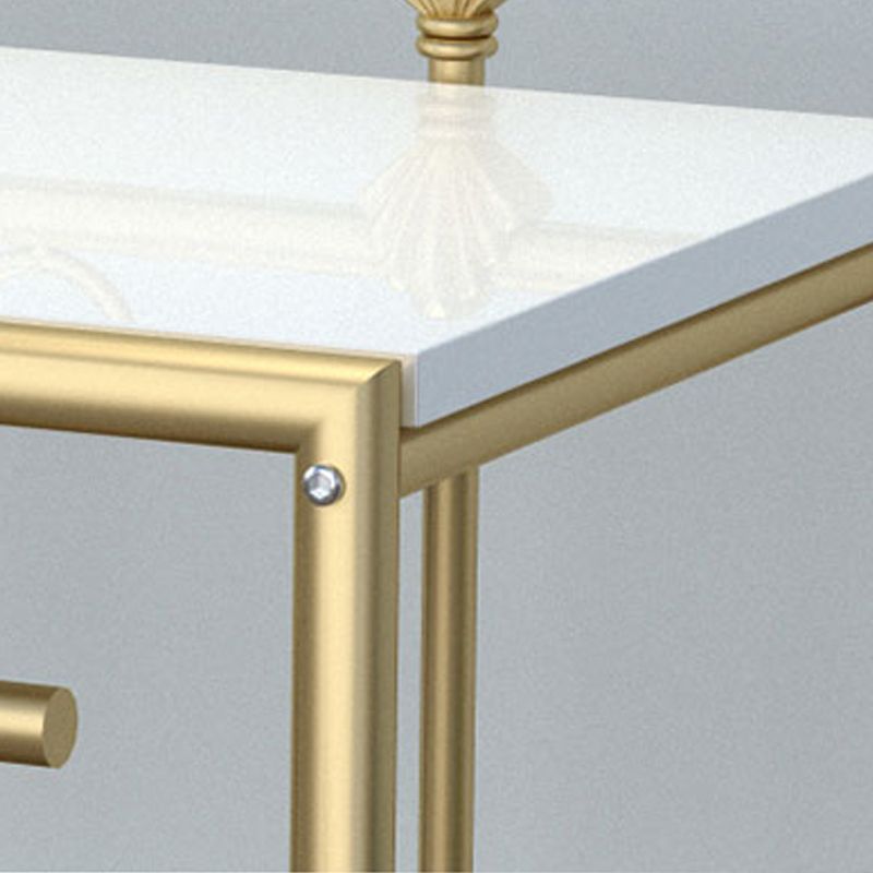 Armoire de chevet industrielle ouverte de table de table de table de rangement ouvert pour chambre à coucher