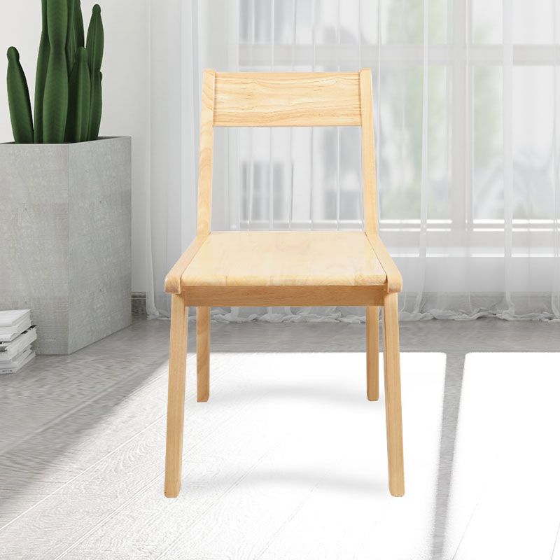 Contemporary Style Open Back Chair Wood Kitchen Dining Armless Chair Clearhalo 'Dining Chairs' 'Dining Tables & Seating' 'dining_chair' 'furn' 'furn_dining_chair' 'Furniture' 'furniture_dining_chair' 'Kitchen & Dining Furniture' 1200x1200_624de55a-b7cf-46ee-bd8e-bd23f6bf473d