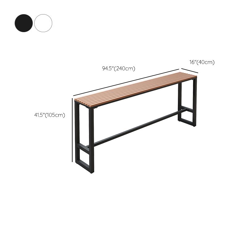 1/2/5 Pieces Modern Bar Table Set Rectangle Plastic Wood Counter Table with High Stools Clearhalo 'Bar Furniture' 'furn' 'furn_home_bar_bar_sets' 'Furniture' 'Home Bars & Bar Sets' 'home_bar_bar_sets' 'Kitchen & Dining Furniture' 1200x1200_624f3409-64bf-4379-94b2-da8b9c42a7e4