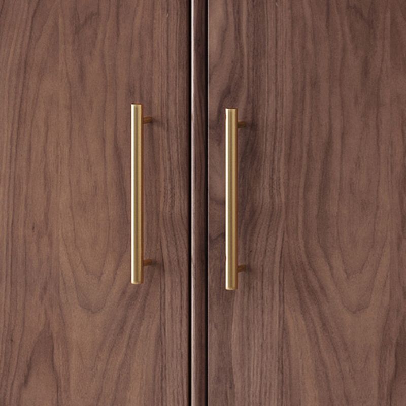 Stegno a buffet di archiviazione in stile glam Sideboard a buffet in legno solido con 6 disegni