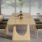 Modern 1/7 Pieces Dining Set Rectangle Pine Wood Dining Table for Dining Room Clearhalo 'Dining Room Sets' 'Dining Tables & Seating' 'dining_room_set' 'furn' 'furn_dining_room_set' 'Furniture' 'Kitchen & Dining Furniture' 1200x1200_624fc8e6-b289-40c3-9474-711f70fef4c1