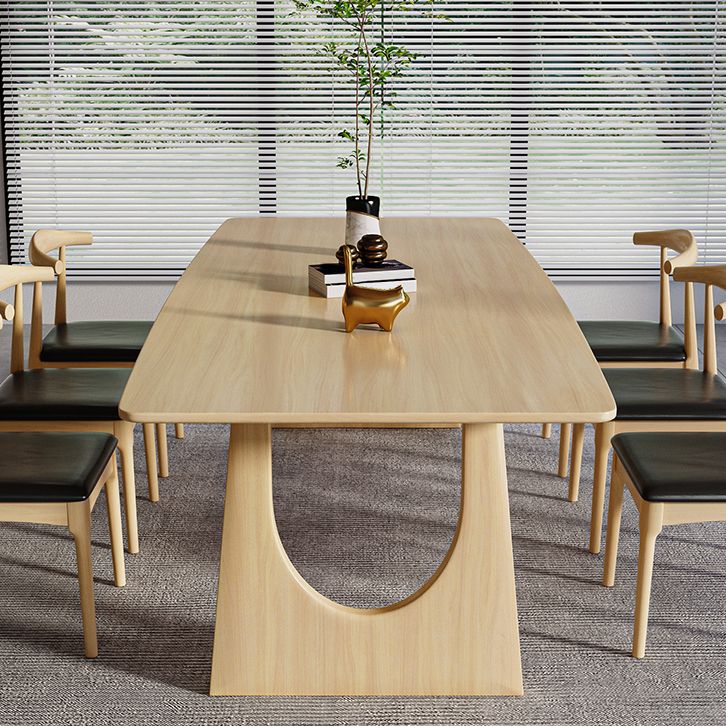 Modern 1/7 Pieces Dining Set Rectangle Pine Wood Dining Table for Dining Room Clearhalo 'Dining Room Sets' 'Dining Tables & Seating' 'dining_room_set' 'furn' 'furn_dining_room_set' 'Furniture' 'Kitchen & Dining Furniture' 1200x1200_624fc8e6-b289-40c3-9474-711f70fef4c1