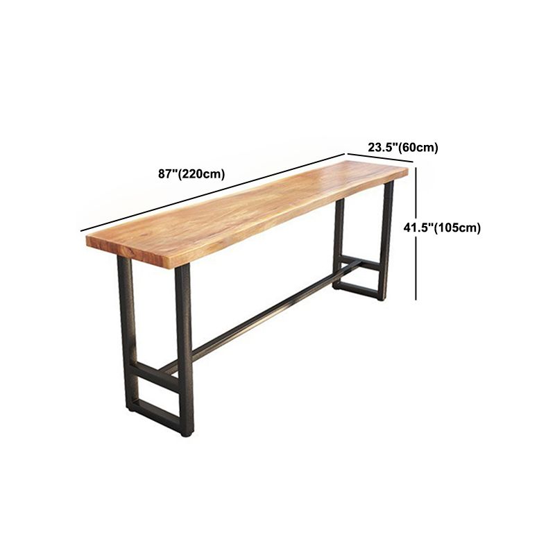 Modern 1/9 Pieces Bar Table Set Rectangle Wood Counter Table with High Stools Clearhalo 'Bar Furniture' 'furn' 'furn_home_bar_bar_sets' 'Furniture' 'Home Bars & Bar Sets' 'home_bar_bar_sets' 'Kitchen & Dining Furniture' 1200x1200_6250145a-76be-49f9-8d6a-e406cab013fc