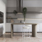 Industrial Style Wood Top Counter Table 42-inch Height Table for Living Room Clearhalo 'Bar Furniture' 'Bar Tables' 'bar_tables' 'furn' 'furn_bar_tables' 'Furniture' 'furniture_bar_tables' 'Kitchen & Dining Furniture' 1200x1200_6251d864-2784-4a89-9d27-8d0cbdb41481