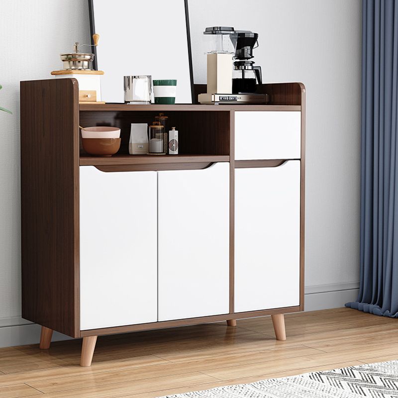 Modern Style Kitchen Sideboard Engineered Wood Sideboard with Open Storage Clearhalo 'buffet_sideboard' 'Buffets & Sideboards' 'furn' 'furn_buffet_sideboard' 'Furniture' 'Kitchen & Dining Furniture' 1200x1200_625395d7-230d-4464-9f0c-61fbe1eba446