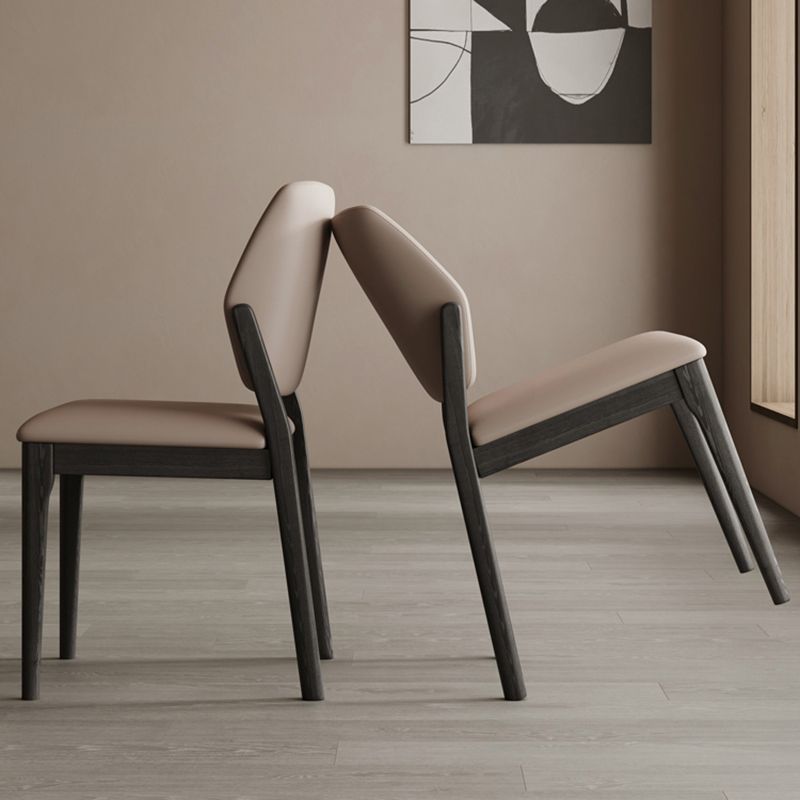 Industrial Upholstered Armless Chair Dining Room Open Back Dining Chair Clearhalo 'Dining Chairs' 'Dining Tables & Seating' 'dining_chair' 'furn' 'furn_dining_chair' 'Furniture' 'Kitchen & Dining Furniture' 1200x1200_6255c3d1-64a9-4086-9a93-f38baa2fa3dd