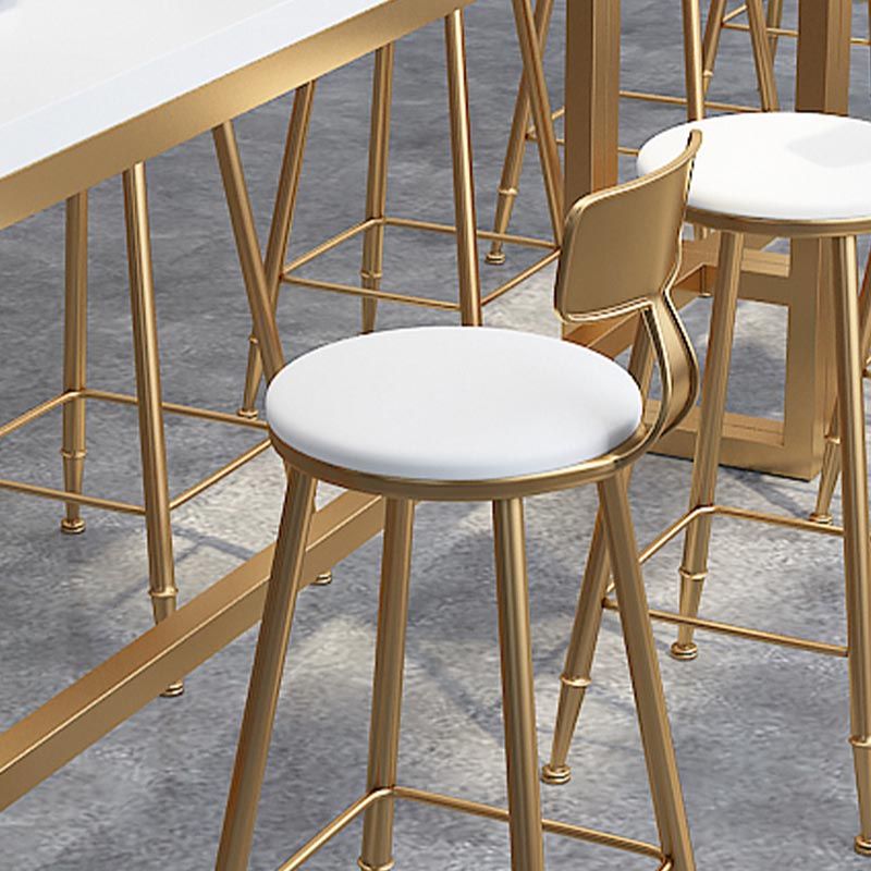 Glam 1/4/6 Pieces Counter Height Set Wood and Metal Rectangle Pub Dining Set Clearhalo 'Bar Furniture' 'furn' 'furn_home_bar_bar_sets' 'Furniture' 'Home Bars & Bar Sets' 'home_bar_bar_sets' 'Kitchen & Dining Furniture' 1200x1200_625643ea-0ebb-4968-9d3c-ee0ee72dec47