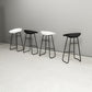 Modern Armless Backrest Counter Stool Iron Bar Stool with Acrylic Seat and Pedal for Cafe Clearhalo 'Bar Furniture' 'Bar Stools' 'bar_stools' 'furn' 'furn_bar_stools' 'Furniture' 'Kitchen & Dining Furniture' 1200x1200_6257016e-2480-4684-9f75-48d29cc1b9f5