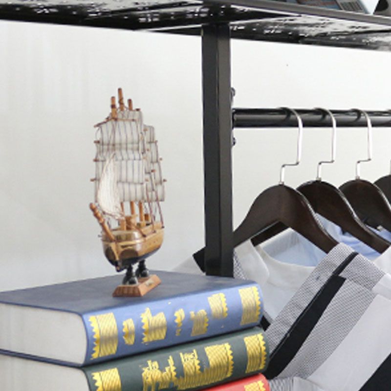 Contemporary Hall Stand with Clothes Rail Storage Shelves Coat Hanger Clearhalo 'Entry & Mudroom Furniture' 'furn' 'furn_hall_tree_coat_racks' 'Furniture' 'Hall Trees & Coat Racks' 'hall_tree_coat_racks' 1200x1200_625724de-3115-4e61-aef9-6cb33d42a52b