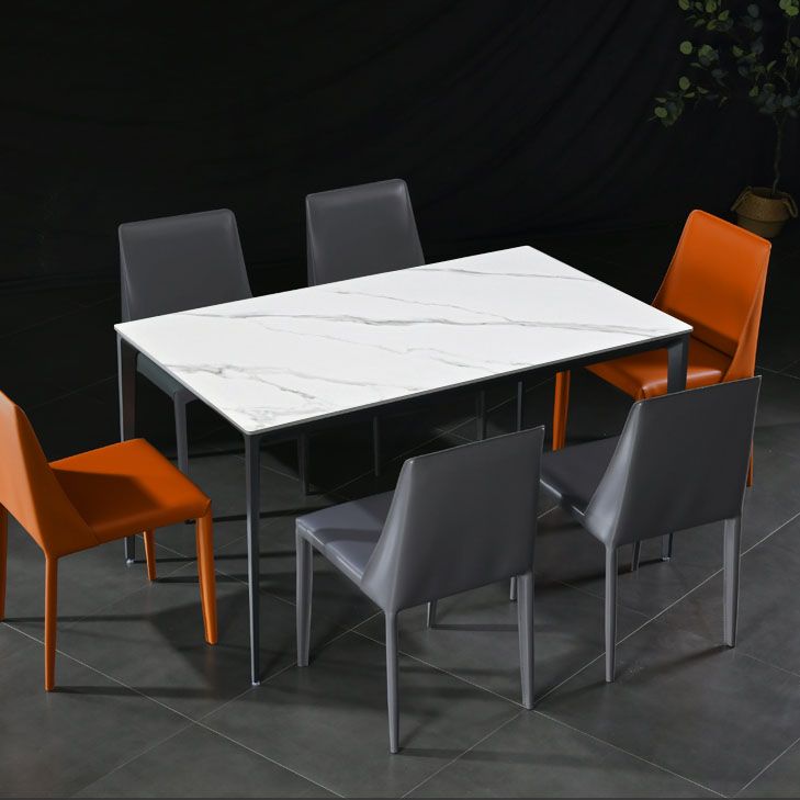 Contemporary Style Dining Chairs Armless Side Chair with Metal Legs for Kitchen (Set of 2) Clearhalo ' kitchen&dining_furn' 'Dining Chairs' 'Dining Tables & Seating' 'dining_chair' 'furn' 'furn_dining_chair' 'Furniture' 'furniture_dining_chair' 'Kitchen & Dining Furniture' 'kitchen' 1200x1200_62591373-e8ba-4bf6-a0e8-49312f8f15e6