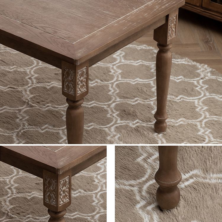 Country Solid Wood Dining Table Set with 4 Legs Base Dining Room Furniture for Home Use Clearhalo 'Dining Room Sets' 'Dining Tables & Seating' 'dining_room_set' 'furn' 'furn_dining_room_set' 'Furniture' 'furniture_dining_room_set' 'Kitchen & Dining Furniture' 'kitchen&dining_furn' 'kitchen' 1200x1200_625a243f-3310-47b0-836e-f86c6cd0b690