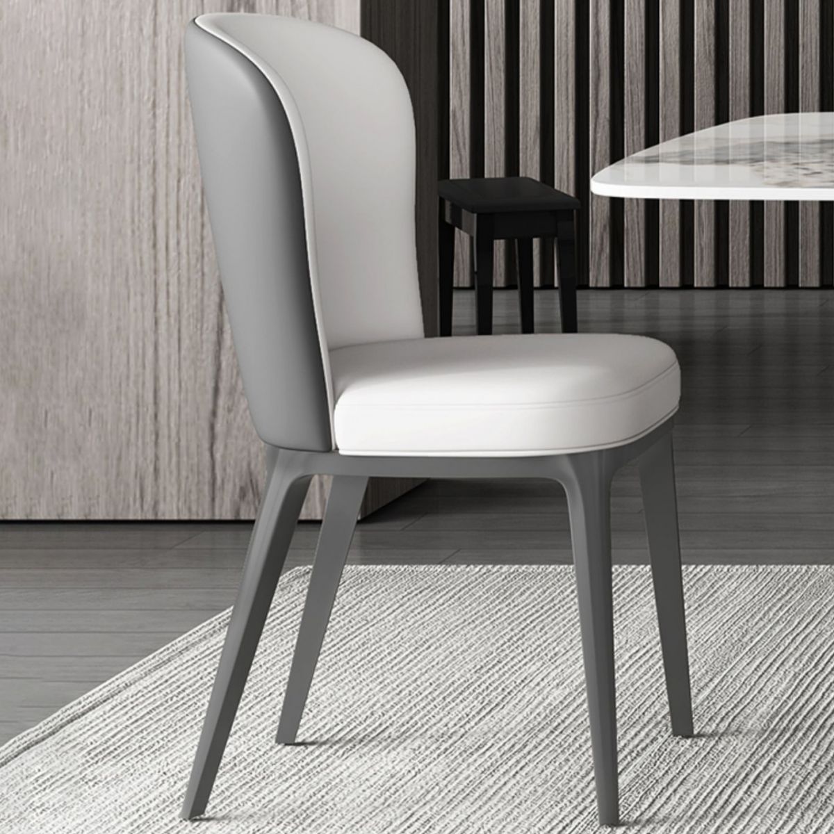 Contemporaneo 1/4/5/6/7 pezzi sala da pranzo tavolo mobili in pietra rettangolo in bianco