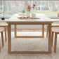 Modern Dining Set with Wooden Frame 1/2/5/6 Pieces Light Wood Finish Dinette Set