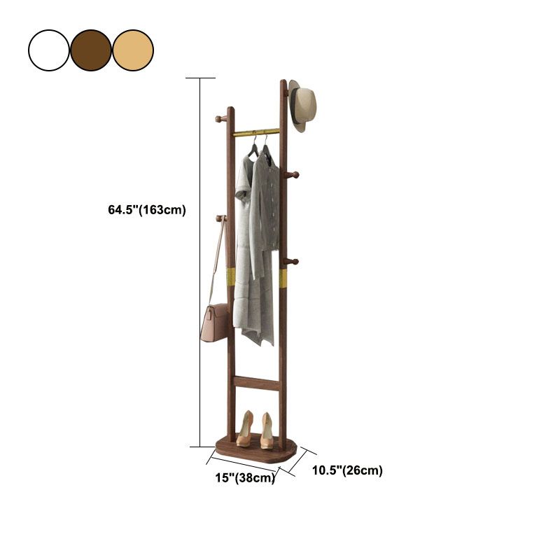 Scandinavian Hall Stand Wood Free Standing Storage Shelf Organizer Hall Tree Clearhalo 'Entry & Mudroom Furniture' 'furn' 'furn_hall_tree_coat_racks' 'Furniture' 'Hall Trees & Coat Racks' 'hall_tree_coat_racks' 1200x1200_6261538a-4f06-4e3d-b357-00d17fa8e988