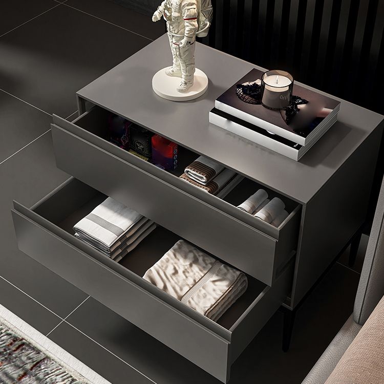 20 "高さ2-金属脚のグラムナイトテーブル付きの引き出しナイトスタンド