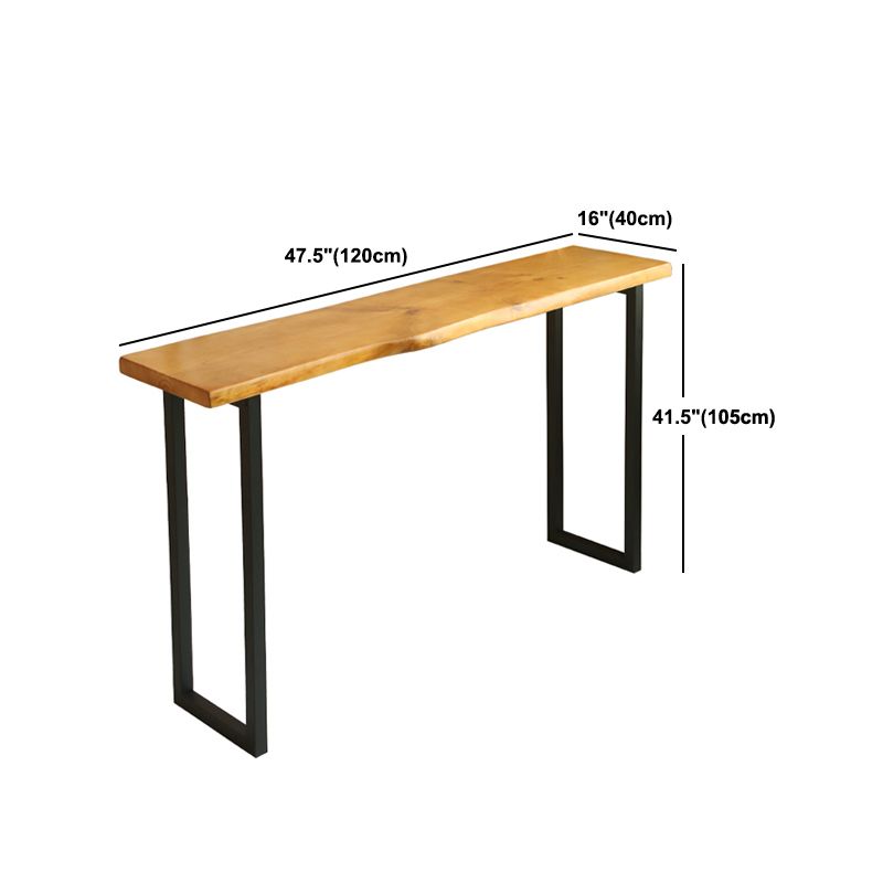 Tavolo da vino con banco in legno massiccio interno tavolo da bar per barra naturale moderna