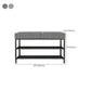 Rectangle Shoe Storage Entryway Bench Cushioned Modern Metal Seating Bench Clearhalo 'Benches' 'Chairs & Seating' 'furn' 'furn_benches' 'Furniture' 'Living Room Furniture' 1200x1200_6263d665-10e8-459f-bcbb-521f131d1b6a