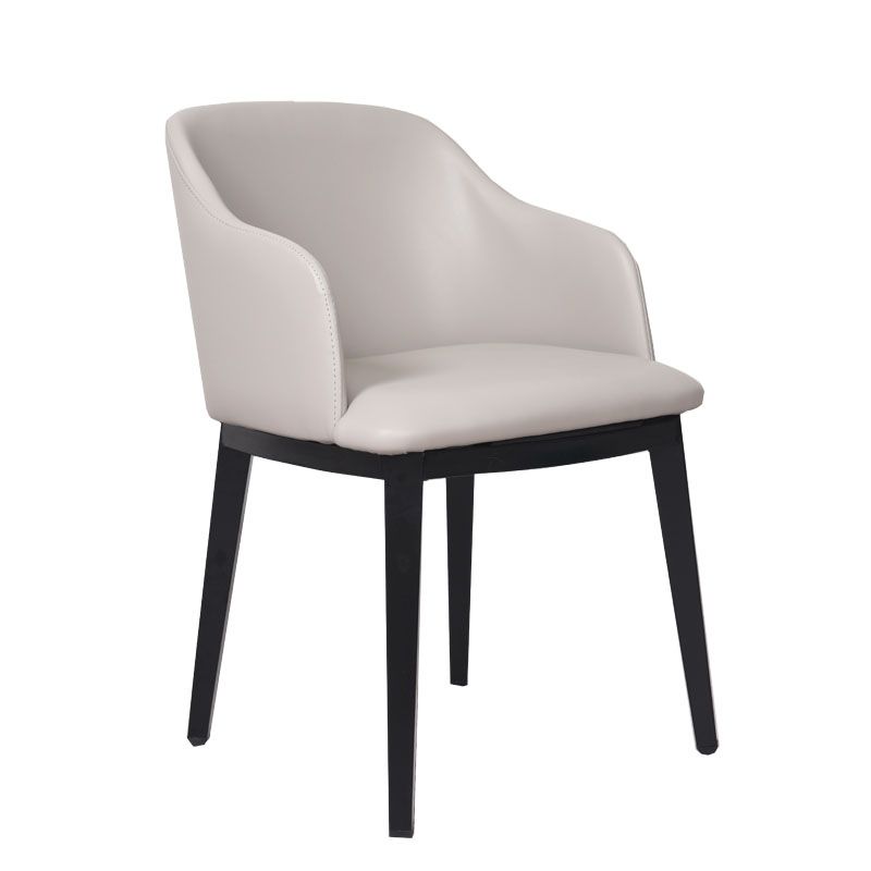 Arm Dining Chairs Modern Faux Leather Side Chairs for Kitchen Clearhalo 'Dining Chairs' 'Dining Tables & Seating' 'dining_chair' 'furn' 'furn_dining_chair' 'Furniture' 'Kitchen & Dining Furniture' 1200x1200_6264533b-10db-42c0-82d7-b414a8d40603