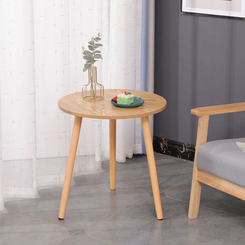 3 Legs End Table Natural/ White/ Yellow Round Wood Side End Table Clearhalo 'Coffee & Accent Tables' 'End & Side Tables' 'end_side_table' 'end_side_tables' 'furn' 'furn_end_side_tables' 'Furniture' 'furniture_end_side_table' 'Living Room Furniture' 1200x1200_6264f44e-56b1-4051-bc96-235d53f9dbe2
