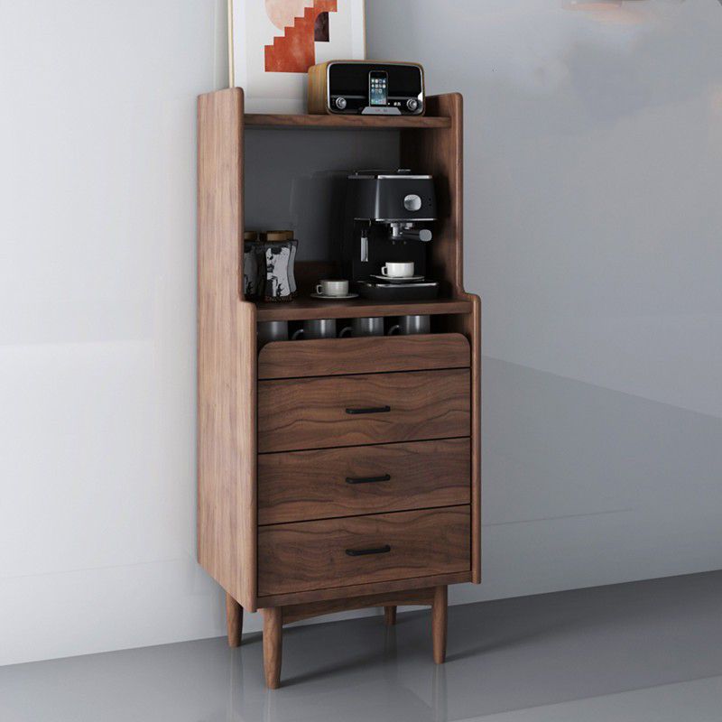 Bataille en bois Modern Minimalist Home Open Side Board avec tiroirs