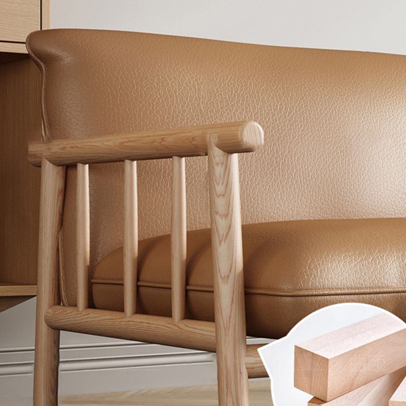 Faux Leather Modern Sofa Square Arm 29 "W Tight Back Sofa for living room Clearhalo 'furn' 'furn_sofas' 'Furniture' 'furniture_sofas' 'kitchen' 'kitchen_sofas' 'Living Room Furniture' 'Sofa' 'sofas' 1200x1200_6269990c-b53d-4029-a428-aafa48085819