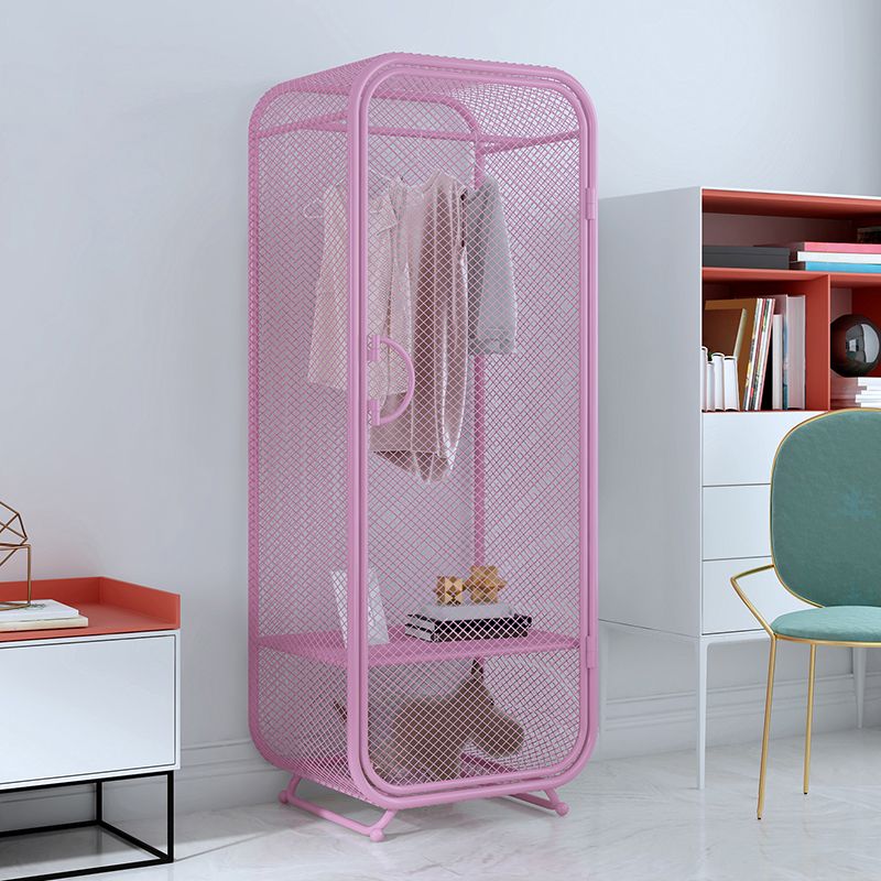 Contemporary Wardrobe Closet Metal Wardrobe Cabinet for Bedroom Clearhalo 'Armoires & Wardrobes' 'armoires_wardrobes' 'Bedroom Furniture' 'furn' 'furn_armoires_wardrobes' 'Furniture' 1200x1200_6269f3a2-65dd-4efa-8bd9-6cf62c028758