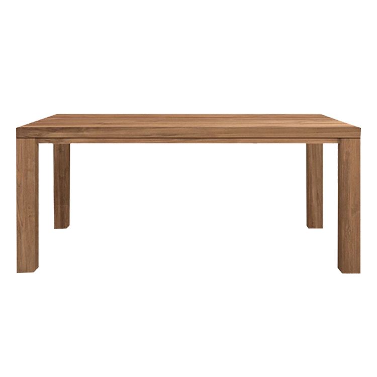 Modern Solid Wood Khaki Dining Table Rectangle Kitchen Dining Table with 4 Legs Base Clearhalo ' dining_table' 'Dining Tables & Seating' 'Dining Tables' 'furn' 'furn_dining_table' 'Furniture' 'furniture_dining_table' 'Kitchen & Dining Furniture' 'kitchen&dining_furn' 'kitchen' 'kitchen_dining_table' 1200x1200_626a79a1-91b4-4fb3-a7ea-91186843f5cd