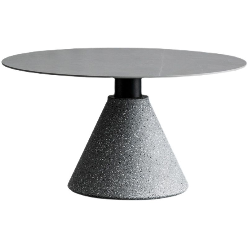 Slate Coffee Table Round Modern Minimalist Coffee Table for Living Room