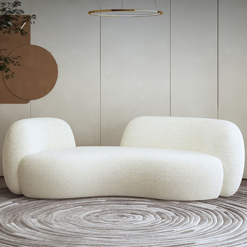 28.35 "Hoog gebogen Tuxedo -armbank Moderne stijl Witwolstoelen