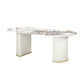 Oval Sintered Stone Dining Table Traditional Luxury Dining Table for Home Use Clearhalo 'Dining Tables & Seating' 'Dining Tables' 'dining_table' 'furn' 'furn_dining_table' 'Furniture' 'furniture_dining_table' 'Kitchen & Dining Furniture' 'kitchen' 'kitchen_dining_table' 1200x1200_626d6925-06eb-4ca6-9970-46696d8ddbdd