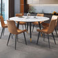Modern Sintered Stone Dining Room Set with Black Base Dining Furniture for Home Use Clearhalo 'Dining Room Sets' 'Dining Tables & Seating' 'dining_room_set' 'furn' 'furn_dining_room_set' 'Furniture' 'furniture_dining_room_set' 'Kitchen & Dining Furniture' 'kitchen&dining_furn' 'kitchen' 1200x1200_626e8e10-22a5-419a-acc5-9404631227de