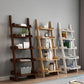Ladder Open Back Standard Bookshelf Modern Style Wooden Bookcase
