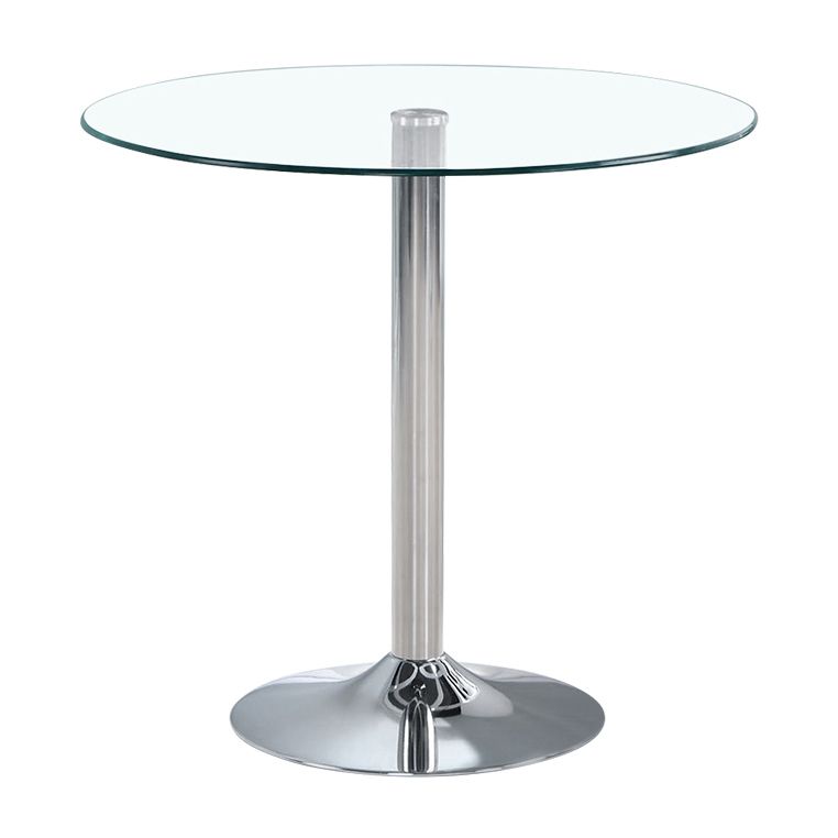 Modern Style Glass Kitchen Dining Table Round Table with Tulip Base for Home Use Clearhalo ' dining_table' 'Dining Tables & Seating' 'Dining Tables' 'furn' 'furn_dining_table' 'Furniture' 'furniture_dining_table' 'Kitchen & Dining Furniture' 'kitchen&dining_furn' 'kitchen' 'kitchen_dining_table' 1200x1200_626f2566-53ec-408a-9314-138f27705498