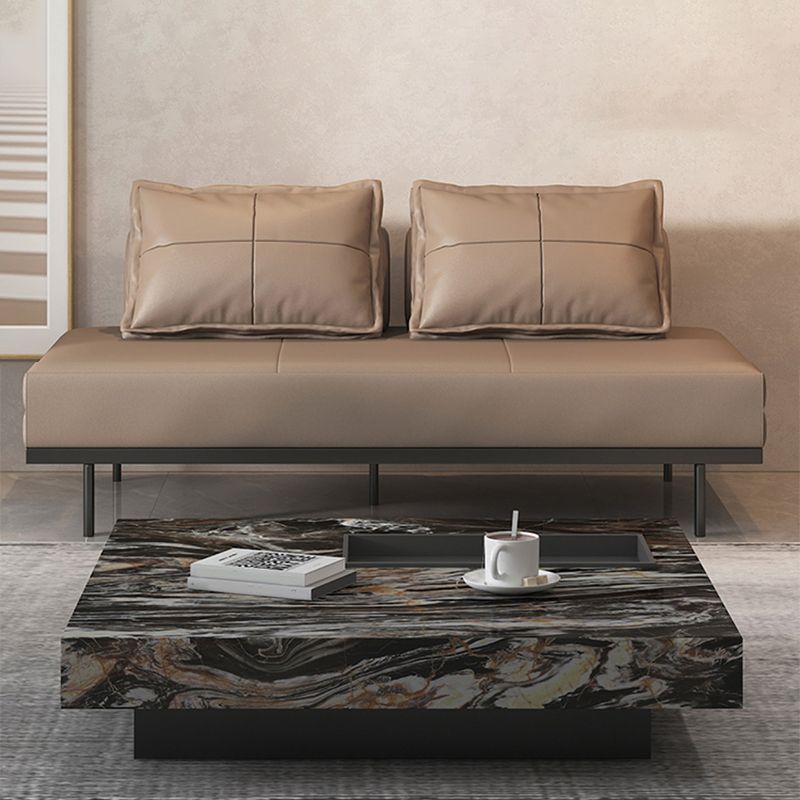 Faux Leather Sleeper Sofa Contemporary Futon Sleeper Sofa Bed Clearhalo 'furn' 'furn_futons' 'Furniture' 'Futons & Daybeds' 'Futons' 'Living Room Furniture' 1200x1200_627234cd-95ba-4ec2-bf95-9aab75d83cf8