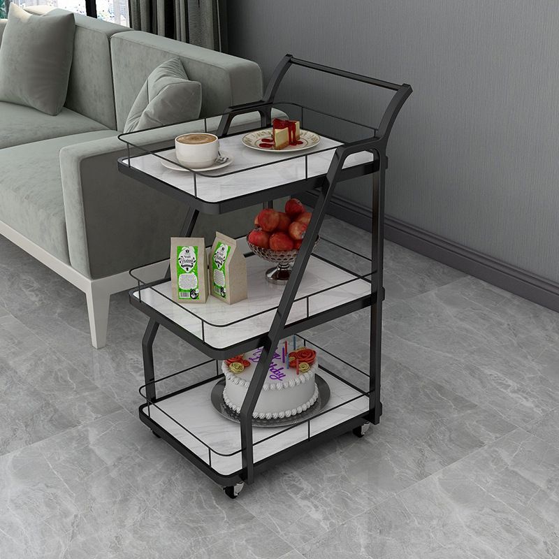 Manufactured Wooden Prep Table Dining Room Rolling Prep Table